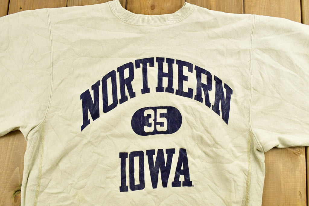 Vintage 1990s University of Northern Iowa Collegiate Champion Reverse Weave Crewneck
