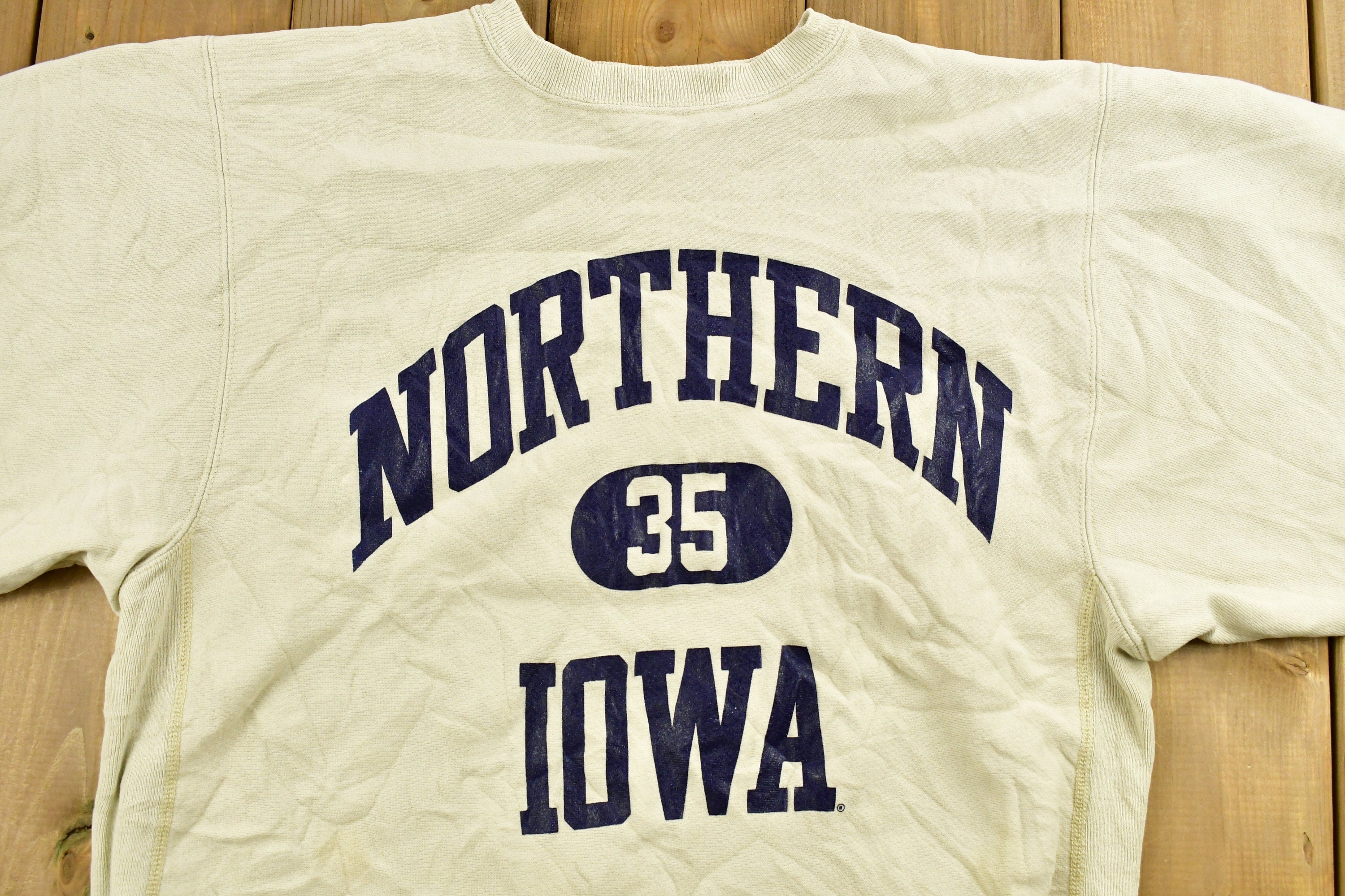 Vintage 1990s University of Northern Iowa Collegiate Champion Reverse Weave Crewneck