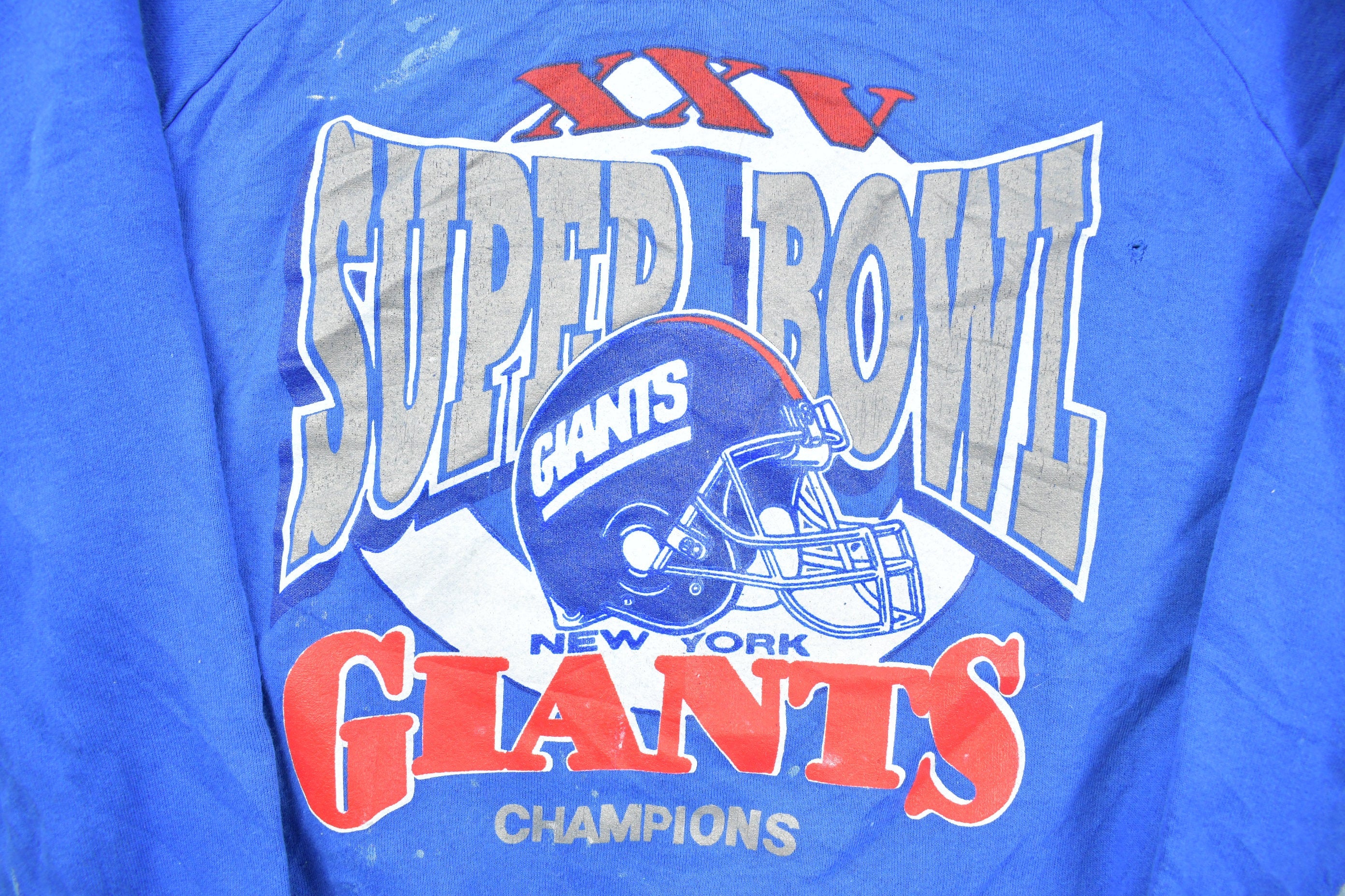 Vintage 1991 NFL XXV Super Bowl New York Giants Champions Crewneck Sweatshirt