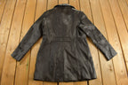 Vintage 1990s Winlit New York Leather Trench Coat