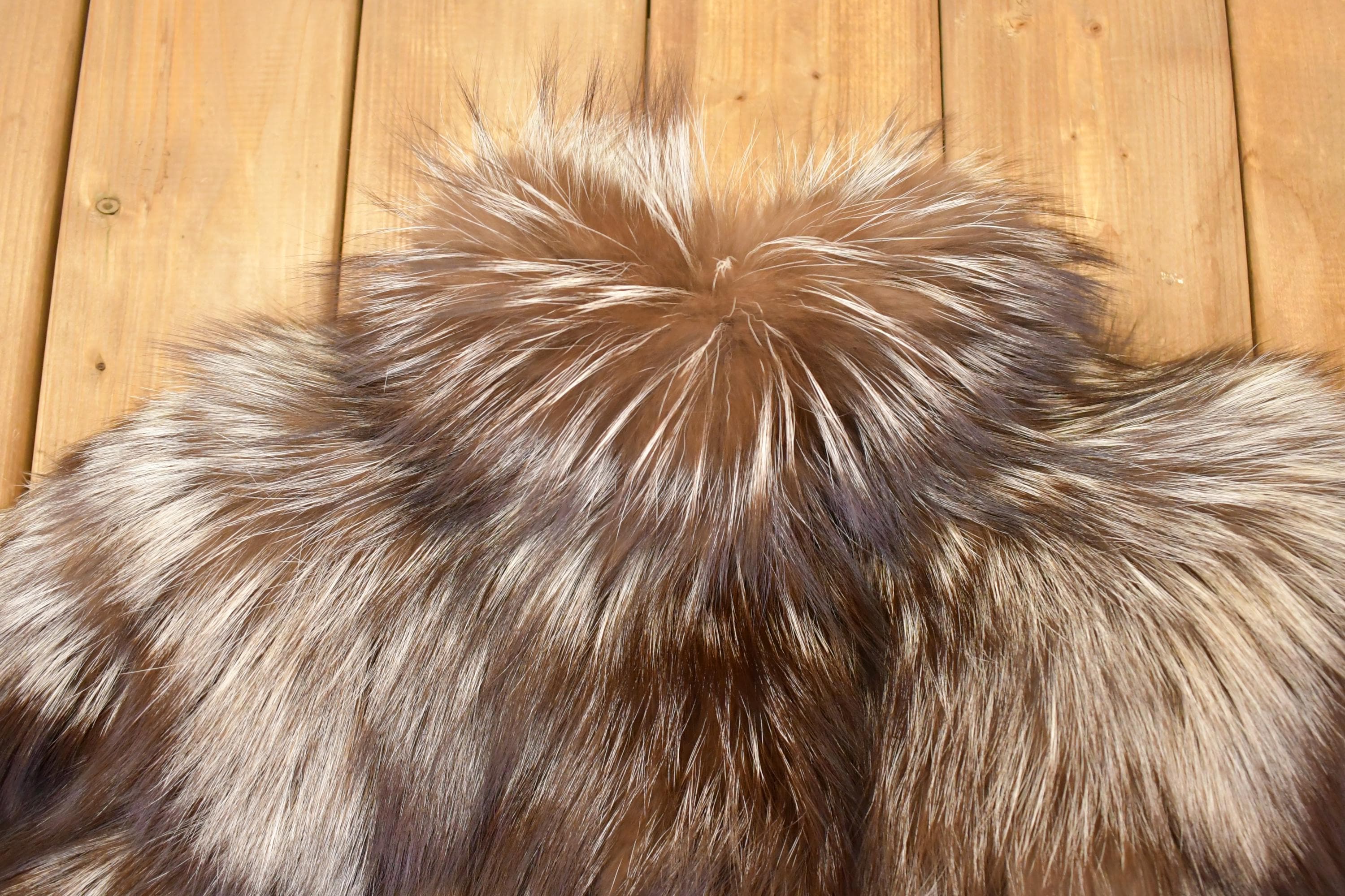 Vintage 1980s Grey Fox Mid Length Fur Coat Saga Fox Royal Made In USA