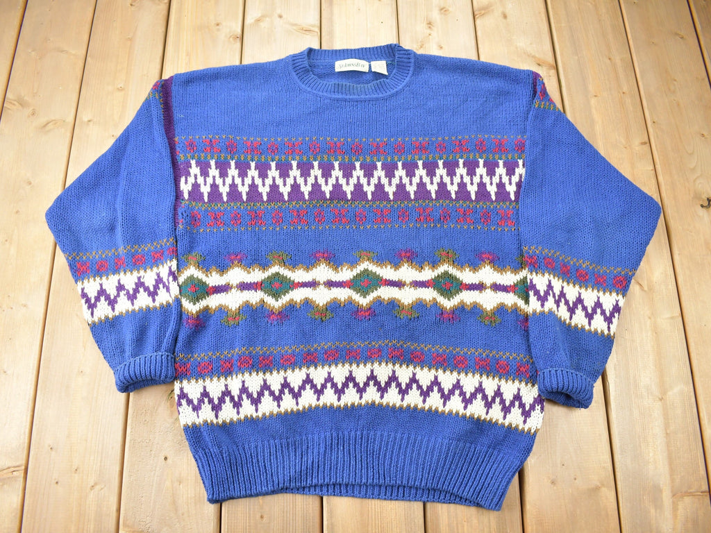 Vintage 1990s St. Johns Bay Knit Crewneck Sweater