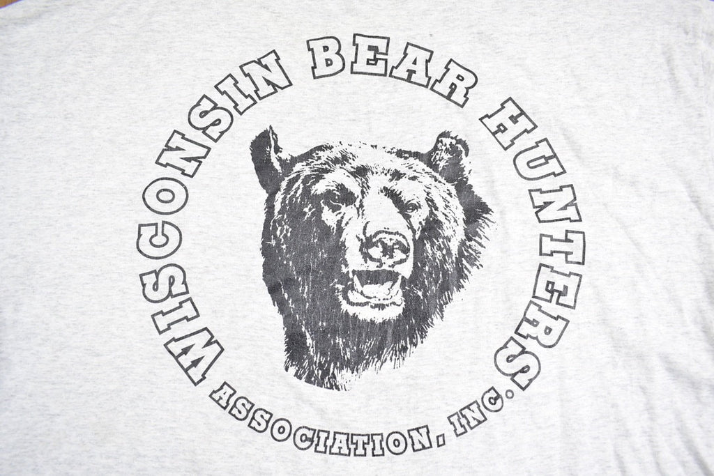Vintage 1990s Wisconsin Bear Hunting Association Souvenir T Shirt