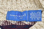 Vintage 1990s Town Craft Knitted Sweater  Vintage 90s Crewneck  Pattern Sweater  Outdoorsman  Pullover Sweatshirt  Made in USA