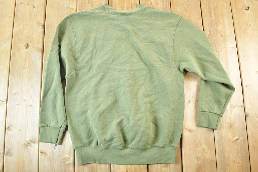 Vintage 1980s Military Crewneck Sweater Mens M