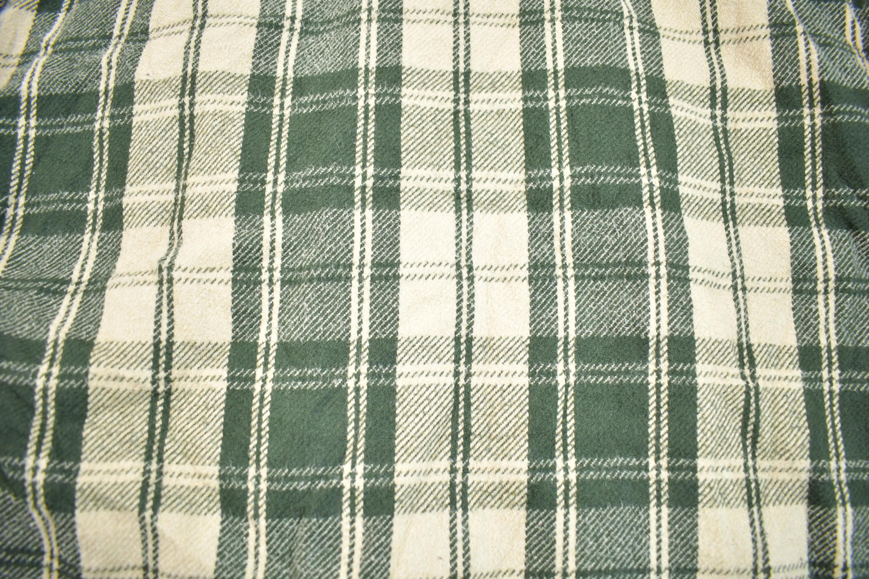 Vintage 1990s St. Johns Bay Plaid Flannel Button Traditional Up Shirt