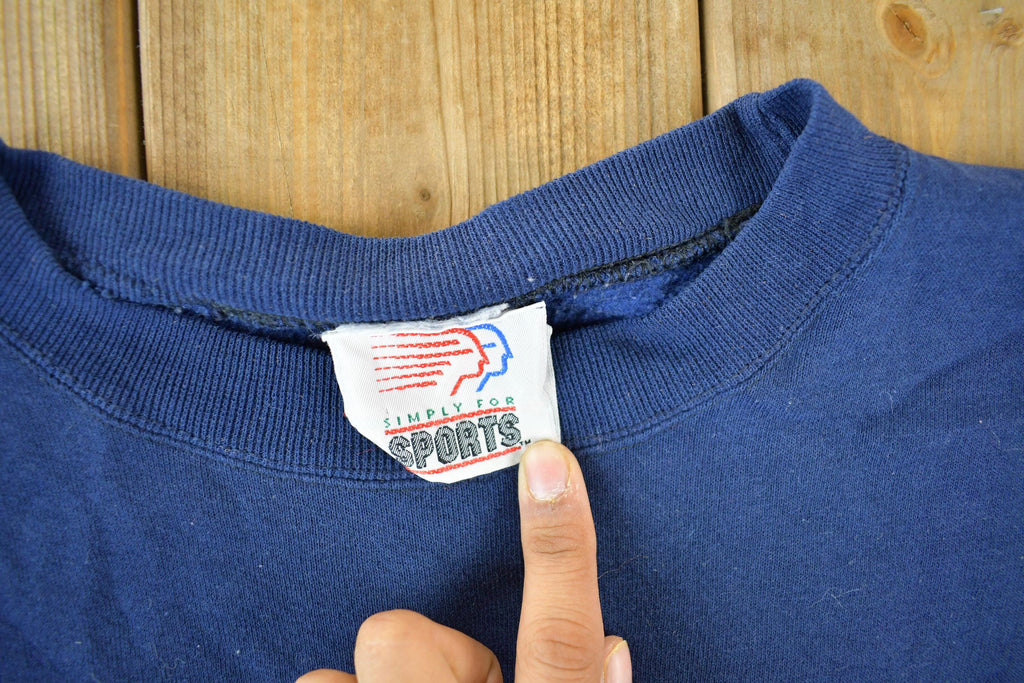 Vintage 1990s University of Georgetown Hoya's Collegiate Crewneck Sweatshirt Men's Large  NCAA Sweatshirt  Sportswear  Made In USA