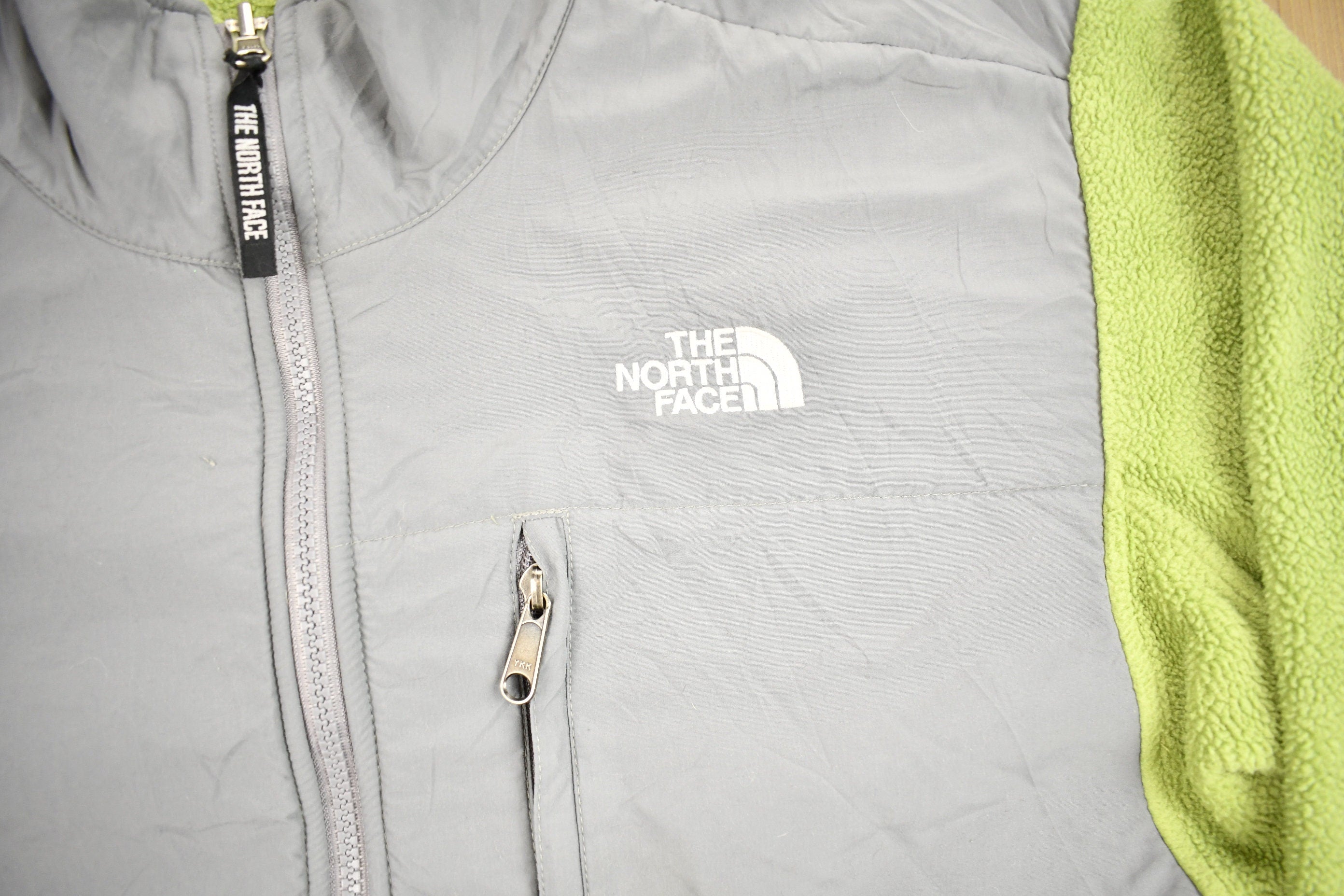 Vintage 1990s Lime Green The North Face Denali Fleece Women's Sweater