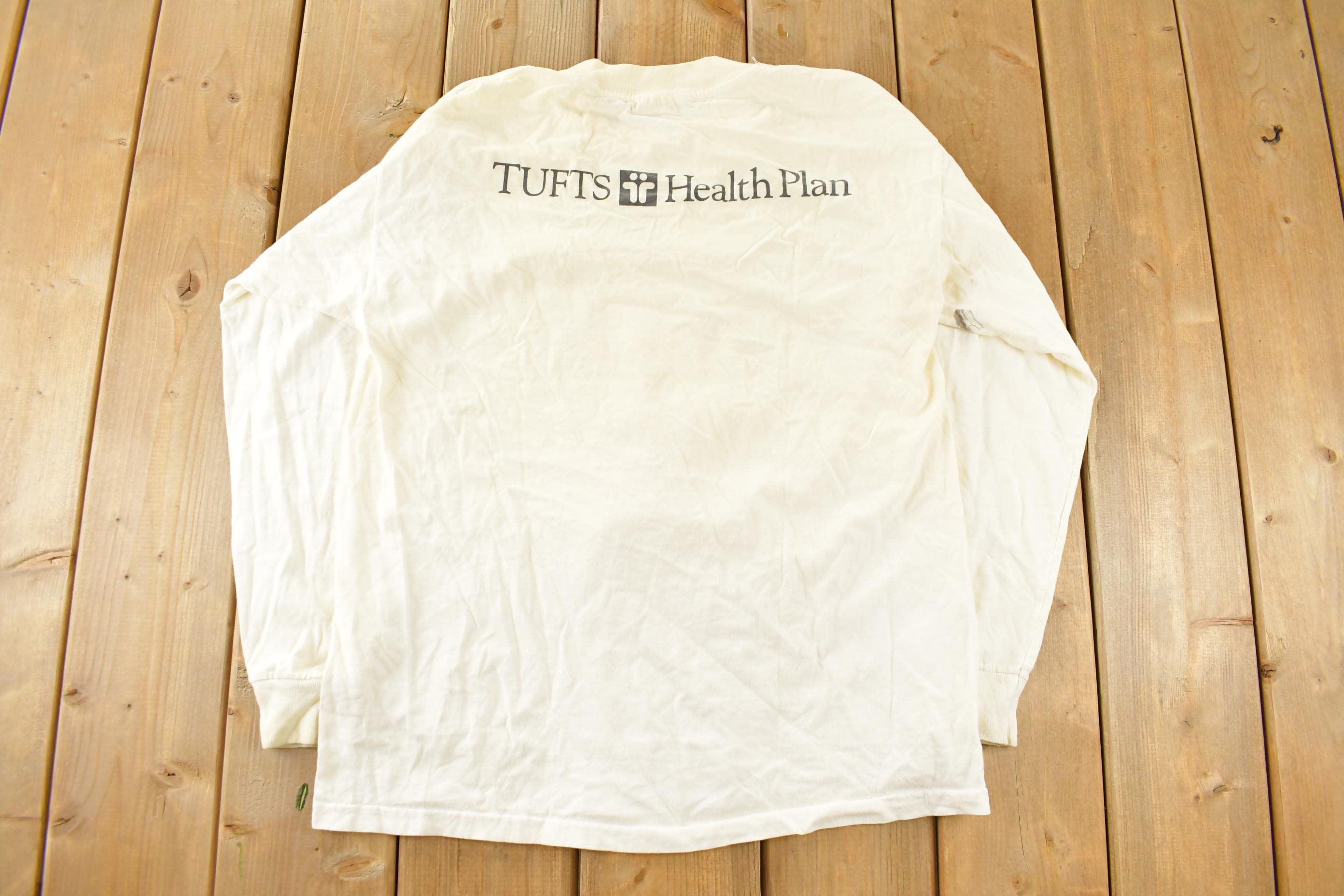 Vintage 1990s Tufts Health Plan Running Souvenir T-Shirt Men's Large