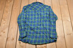 Vintage 1990s Wrangler Plaid Button Up Shirt