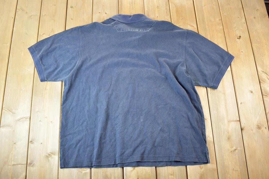 Vintage 1990s LL Bean Quarter Button Up Polo Shirt Men's L