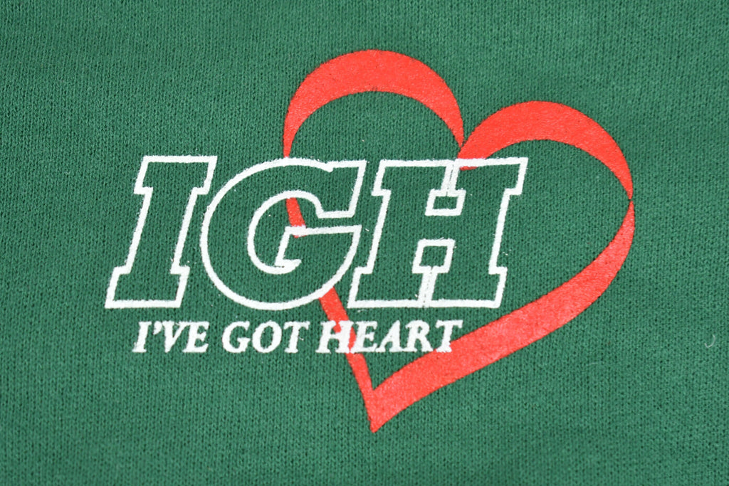 Vintage 1990s I Got Heart Team Graphic Crewneck Sweatshirt