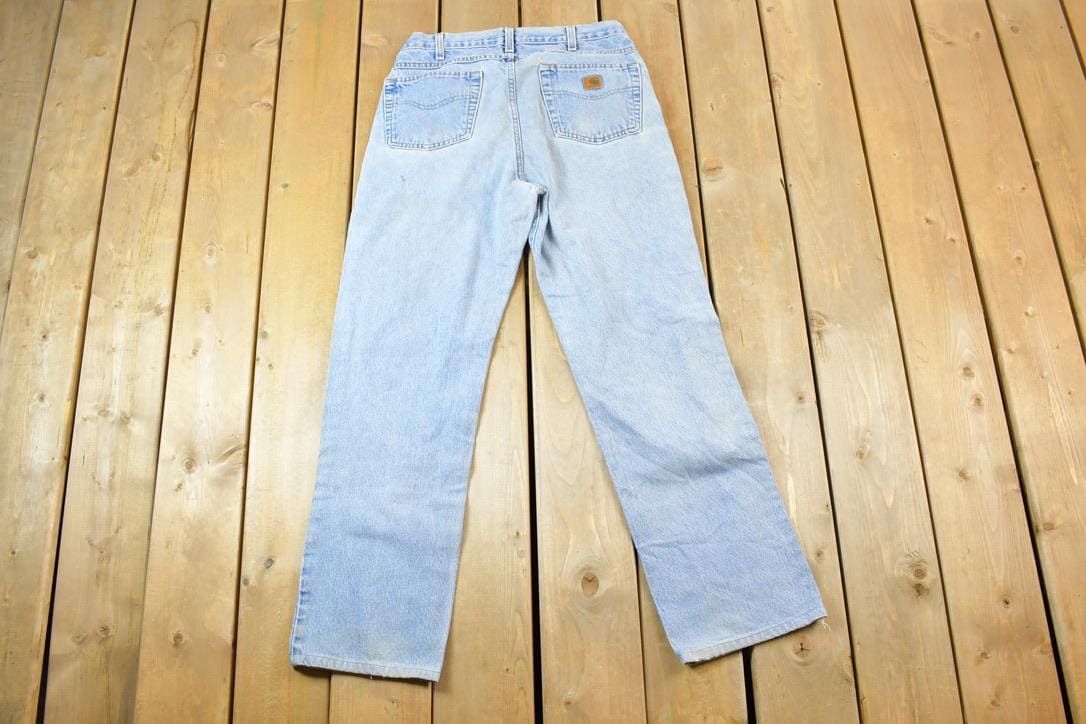 Vintage 1990s Carhartt Denim Work Jeans Size 34 x 29