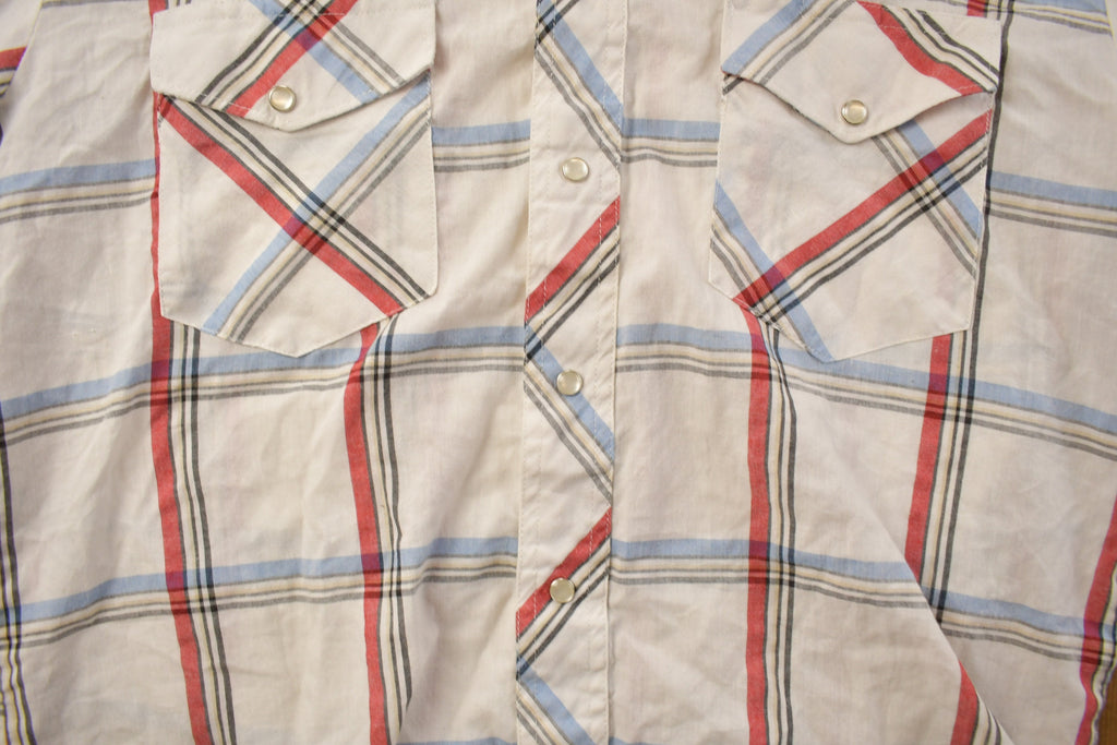 Vintage 1990s Rustler Plaid Flannel Button Up Shirt