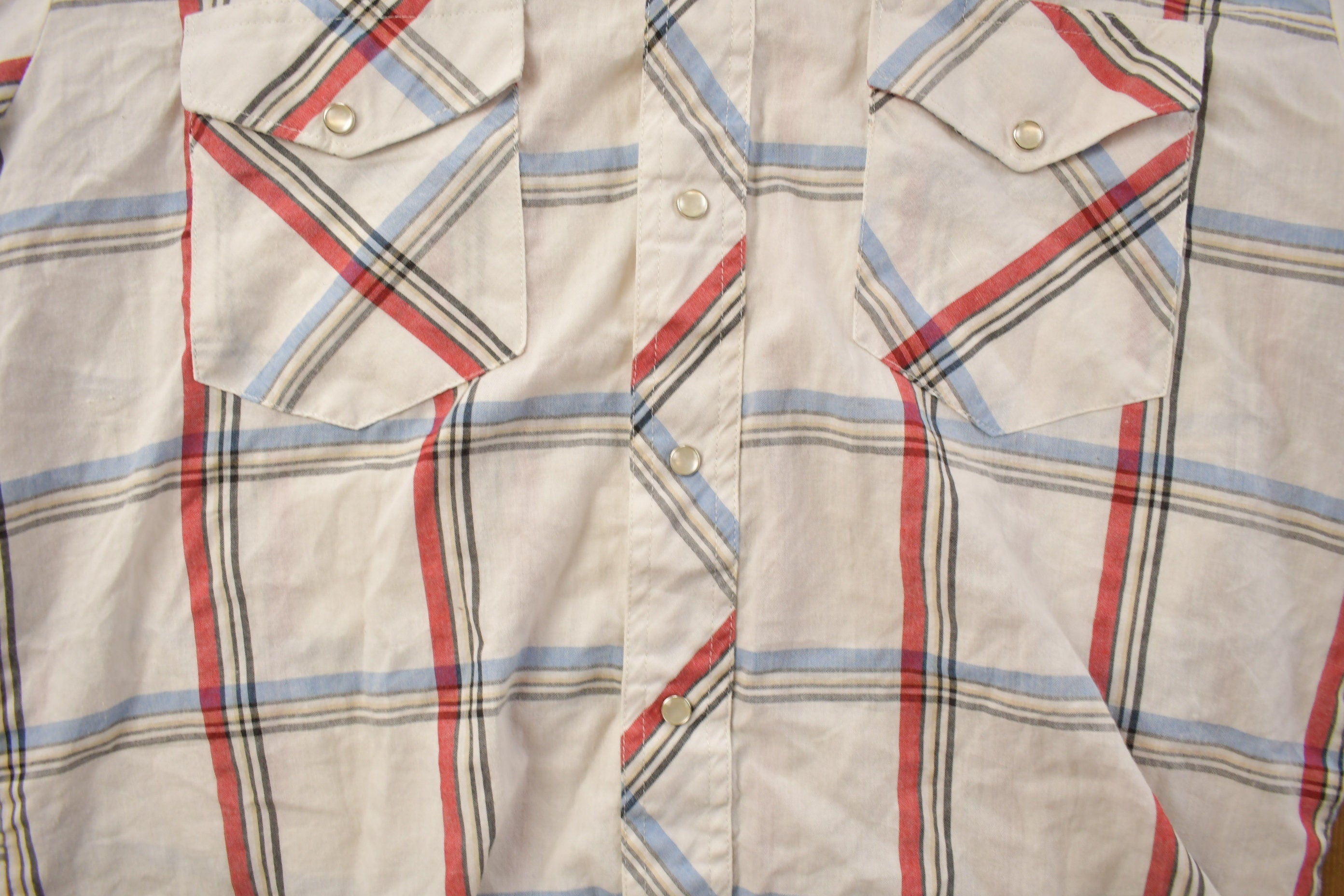 Vintage 1990s Rustler Plaid Flannel Button Up Shirt