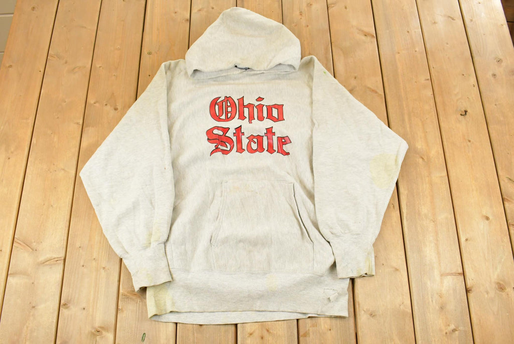 Vintage 1990s Champion Reverse Weave University of Ohio State Buckeyes Collegiate Hoodie Men's XL