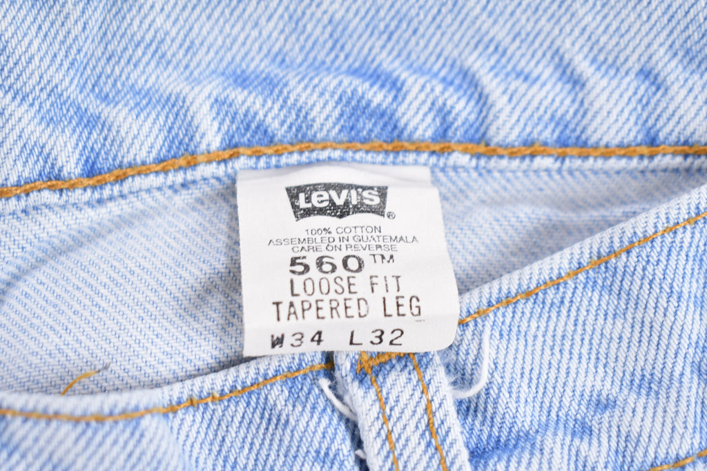 Vintage 1990s Levi's 560 Red Tab Jeans Size 16 x 32