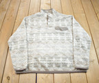 Vintage 1990s Southern Grit Abstract Pattern Fleece Sweater