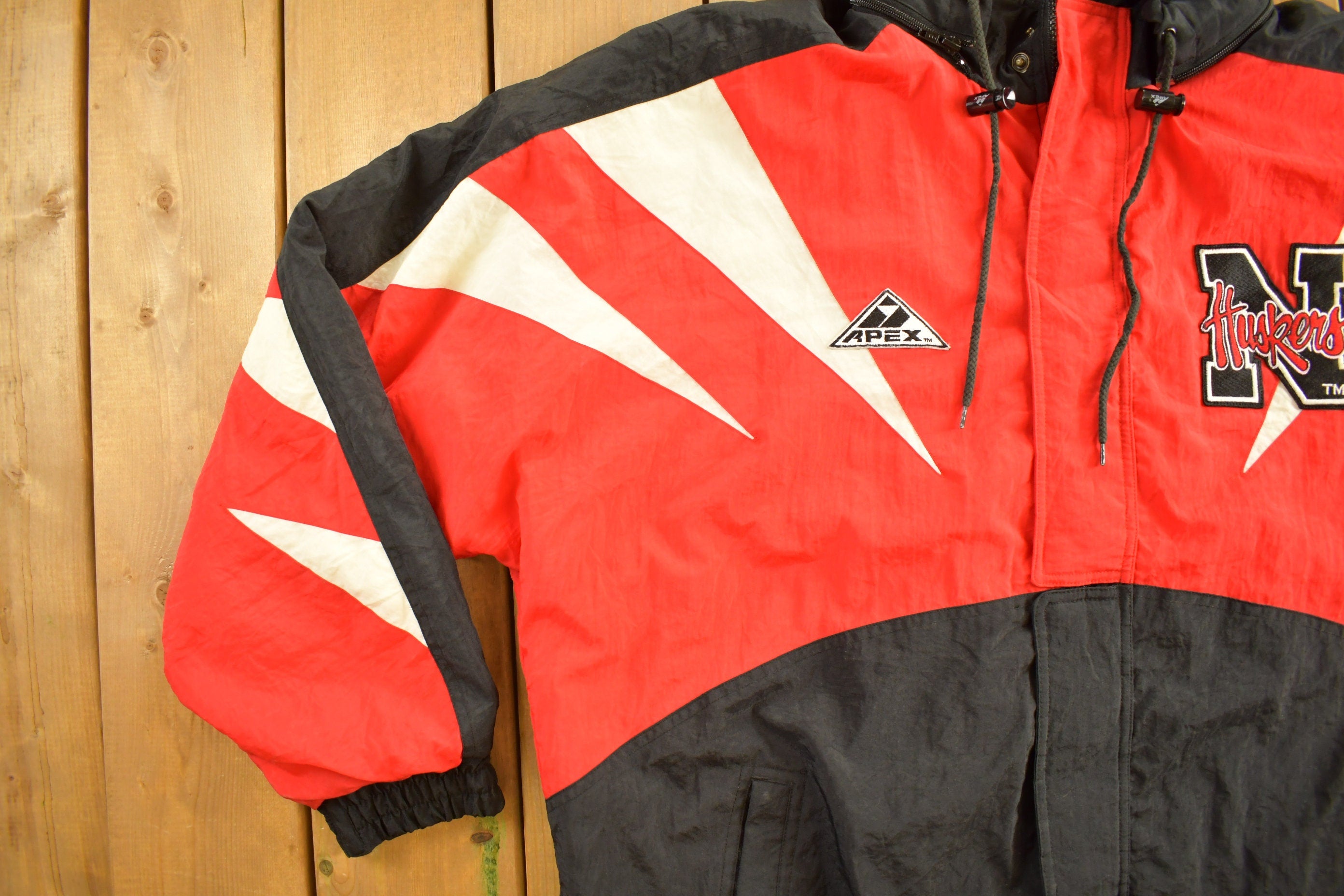 Vintage 1990s Nebraska Huskers NCAA Apex One Puffer Jacket
