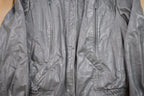 Vintage 1990s Grey Leather Jacket