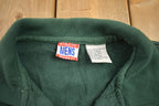 Vintage 1990s Athletic Works Striped Collard Sweatshirt