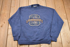 Vintage 1990s Lee Plaid Grandpa Embroidered Crewneck Sweatshirt