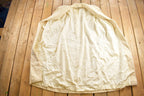 Vintage 1990s J. G. Hook White Wool Overcoat