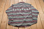Vintage 1990s Woolrich Striped Button Up Shirt