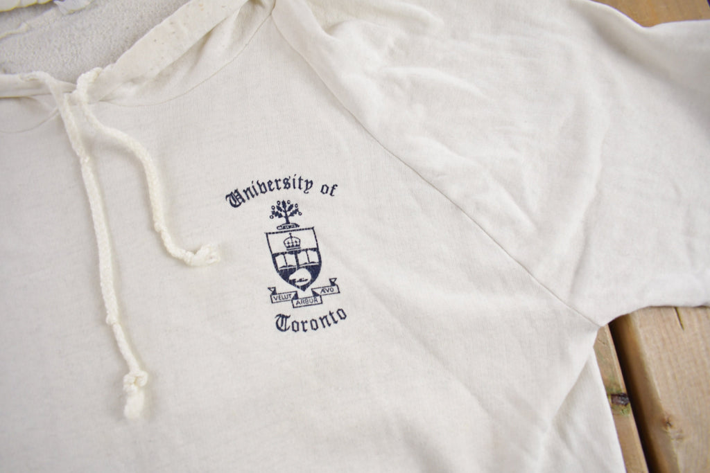Vintage 1960s University of Toronto Collegiate Hoodie