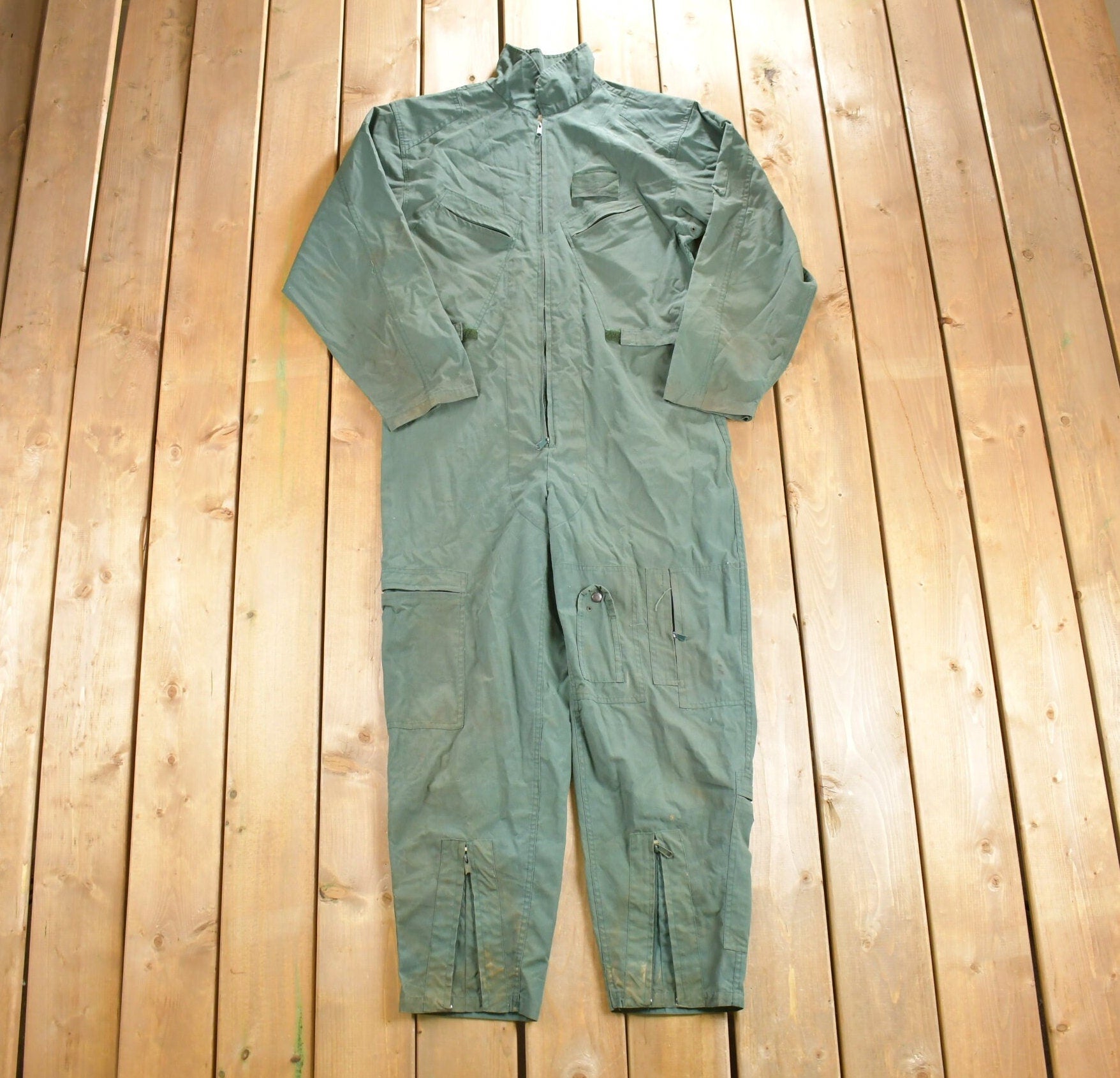 Vintage 1963 Military Flight Suit Coveralls Jumpsuit Size S