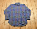 Vintage 1990s Harry Rosen Button Up Plaid Shirt