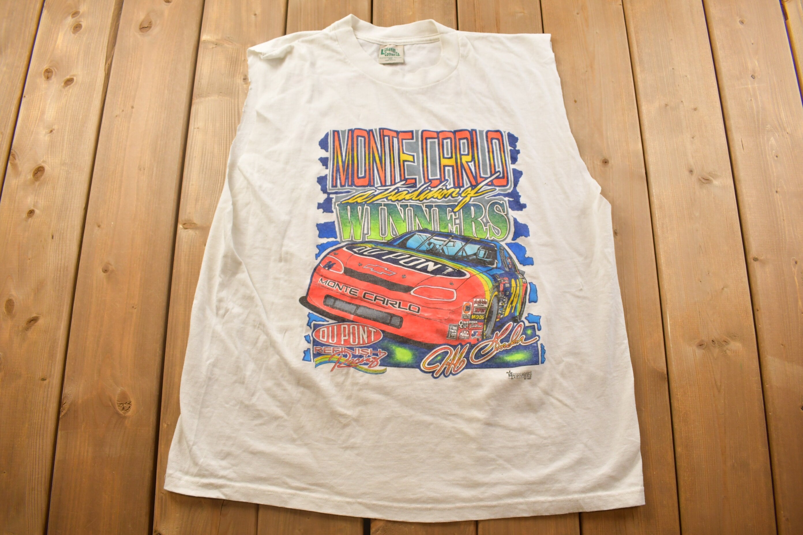 Vintage 1990s NASCAR Racing T-Shirt / Single Stitch / Racing Tee / 90s Streetwear / Sportswear