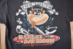 Vintage 1997 Harley Davidson Taz Devil Looney Tunes Graphic T-Shirt Size L