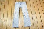 Vintage 1970s Levi Strauss Red Tab 518 Boot Cut Denim Jeans Size 30 x 28