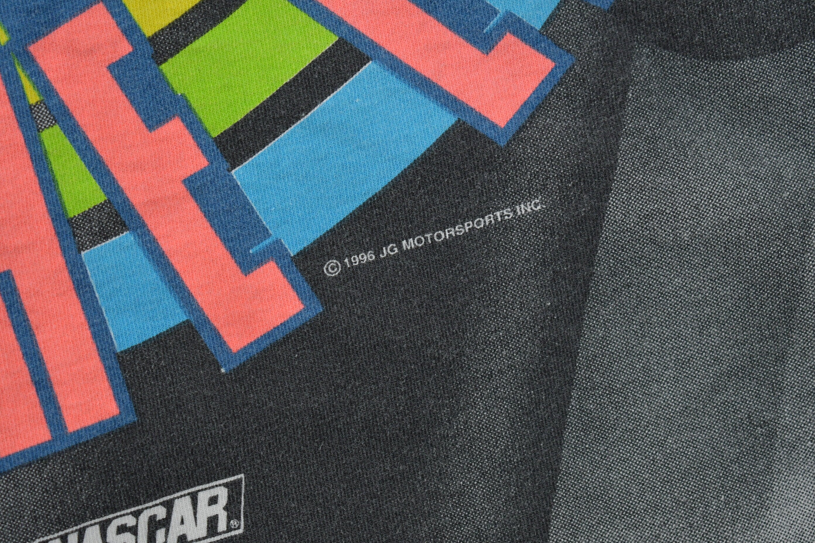 Vintage 1996 Jeff Gordon All Over Print NASCAR Racing T-Shirt