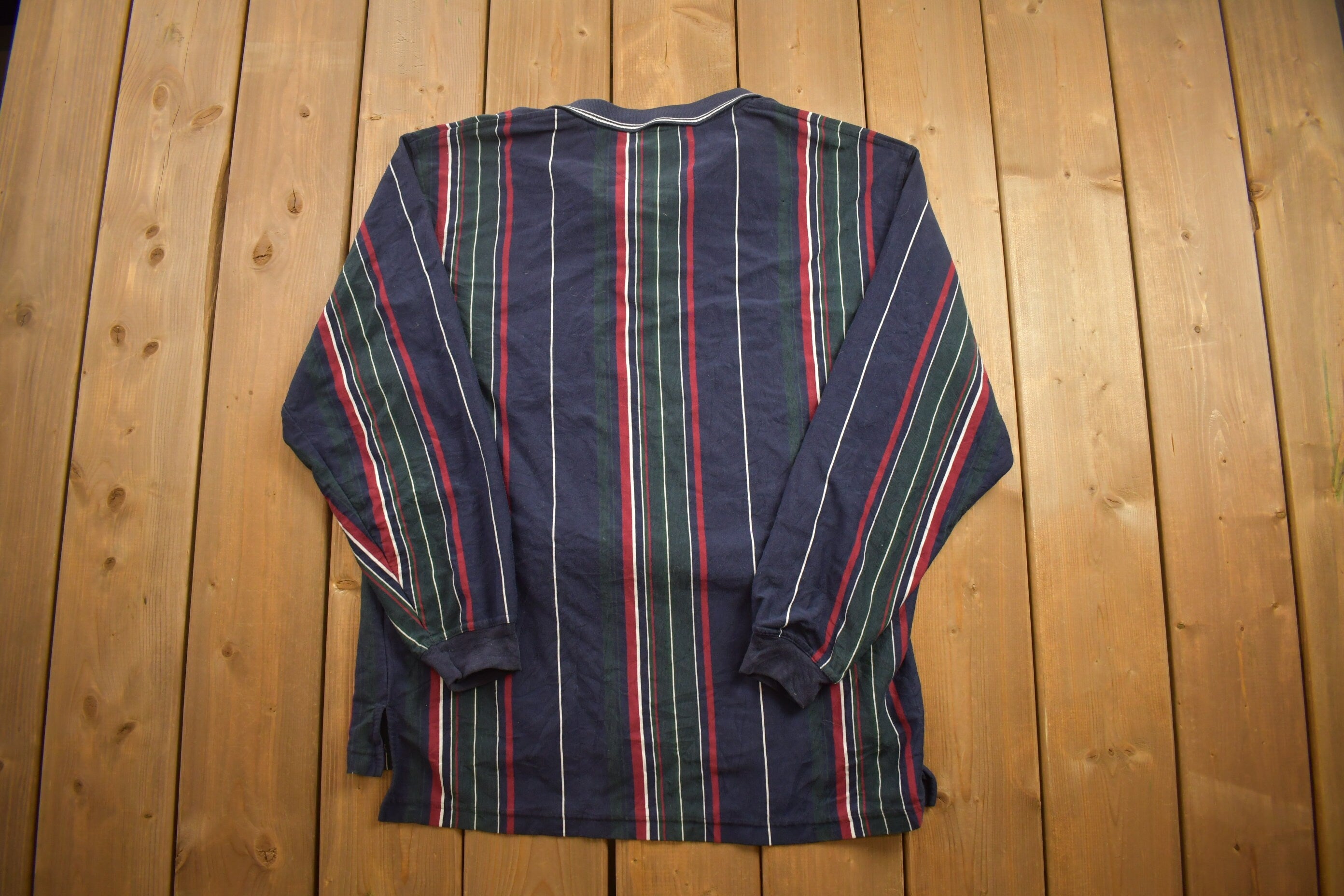 Vintage 1990s Knights Of Round Table Striped Button Up Shirt