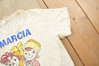 Vintage 1970s Marcia GIrls Toy Doll Graphic T-Shirt