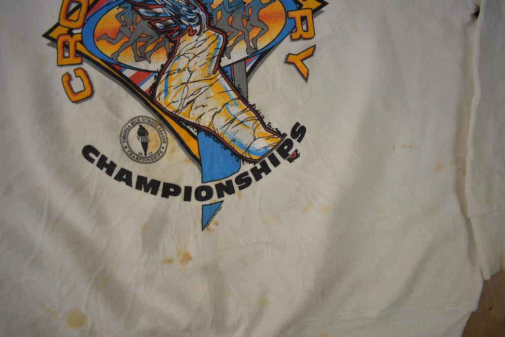 Vintage 1996 Virginia State Cross Country Championships Crewneck Sweatshirt