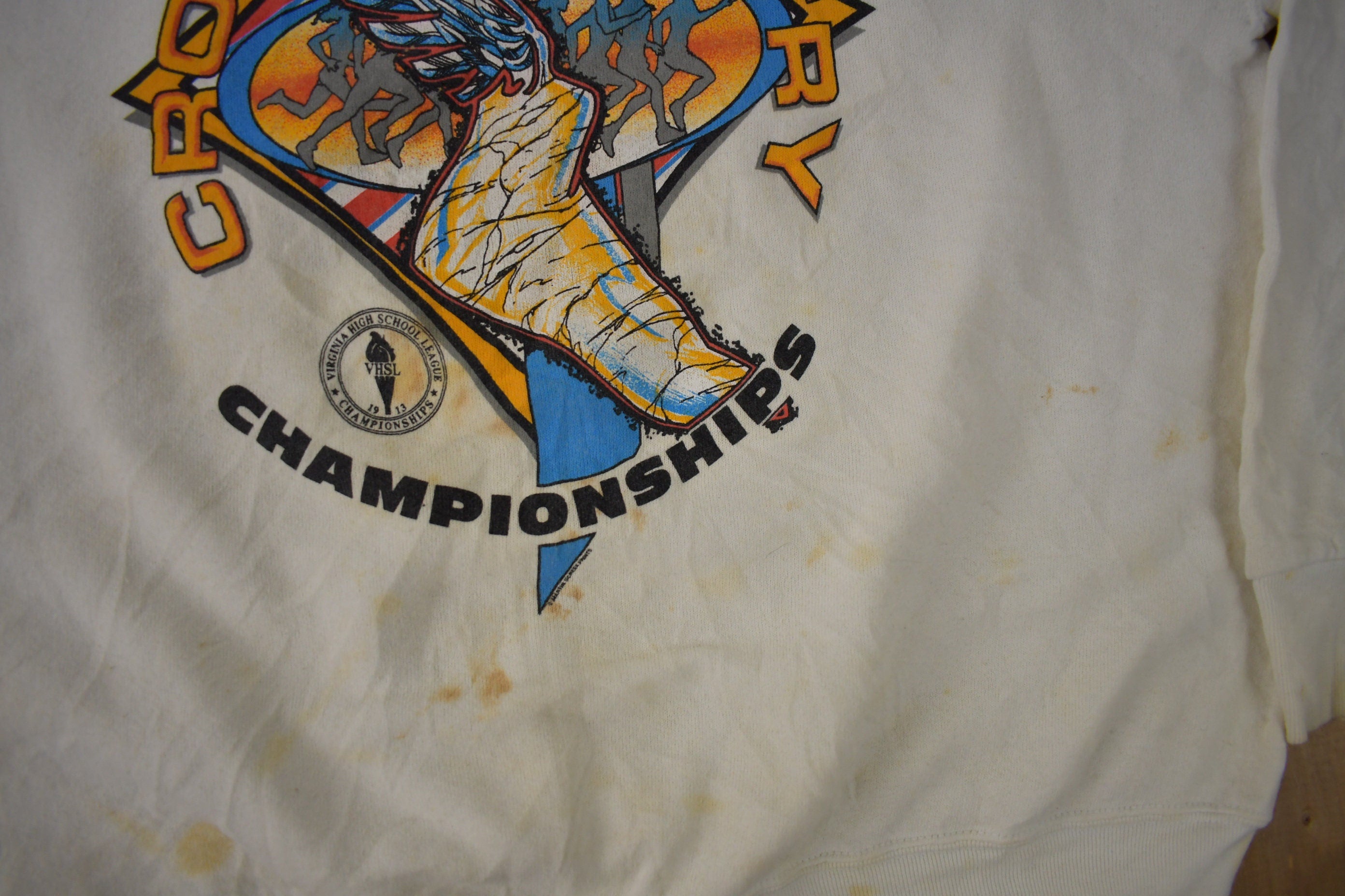 Vintage 1996 Virginia State Cross Country Championships Crewneck Sweatshirt