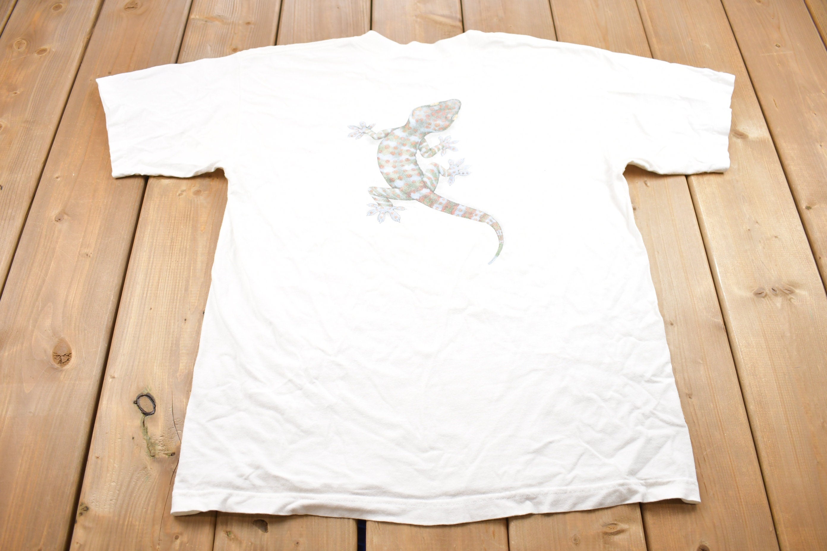 Vintage 1990s Lizard Graphic T Shirt