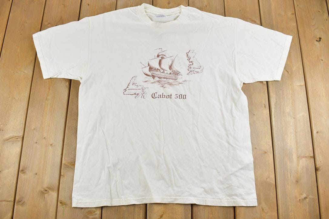 Vintage 1990s Cabot 500 Tall Ships Souvenir T-Shirt