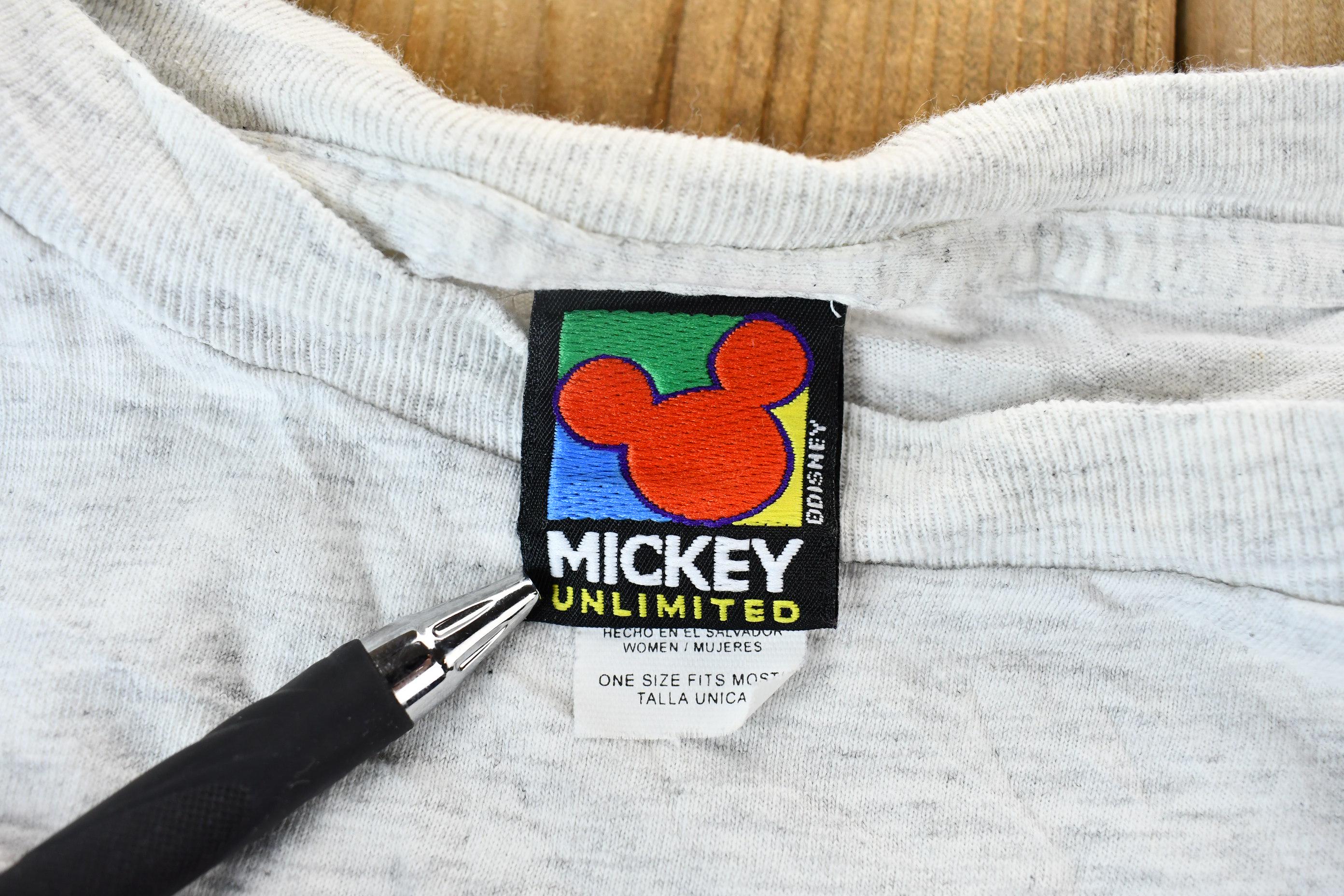 Vintage 1990s Mickey's Bedtime Basics Oversized Pajamas Mickey Mouse Graphic T-Shirt