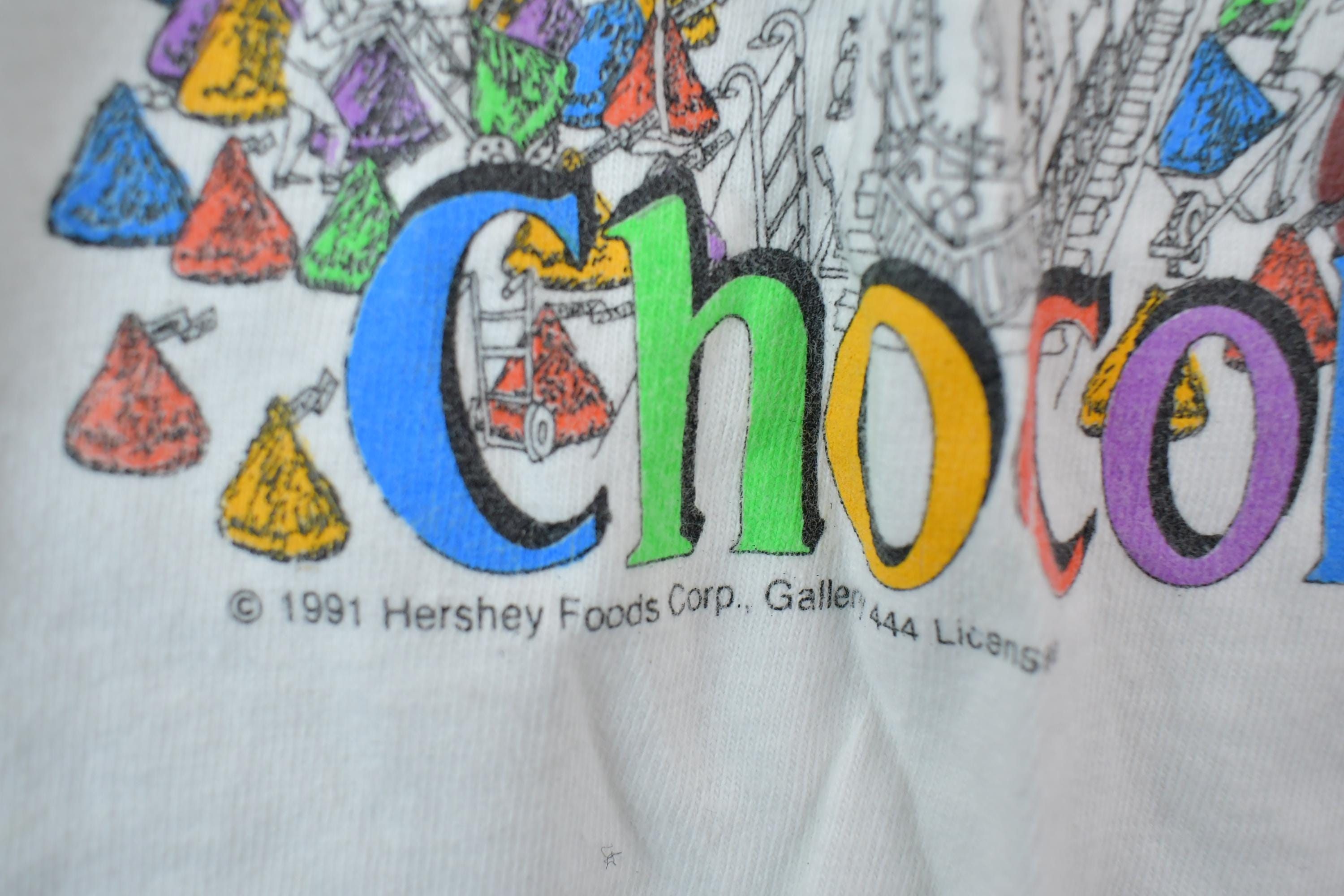 Vintage 1991 Hersheys Food Corp Souvenir T-Shirt