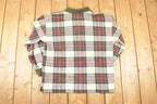 Vintage 1990s Tommy Hilfiger Plaid Quarter Button Shirt Men's L  Preppy Button Up  90's Dress Shirt