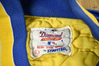 Vintage 1990s Milwaukee Brewers MLB Starter Diamond Collection Satin Bomber Jacket