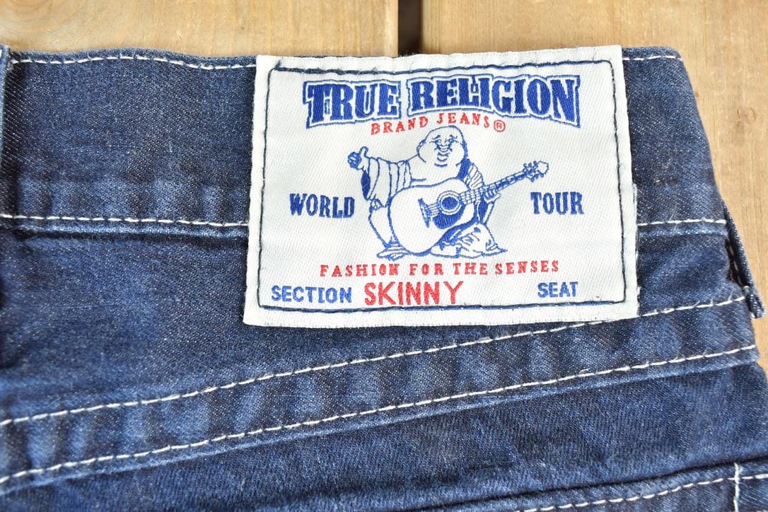 Vintage 1990s True Religion Skinny Jeans Size 28  Vintage Denim  Vintage Levis  Retro Jeans