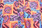 Vintage 1980s Ruddock Bros Abstract Pattern Button Up Shirt Made In USA