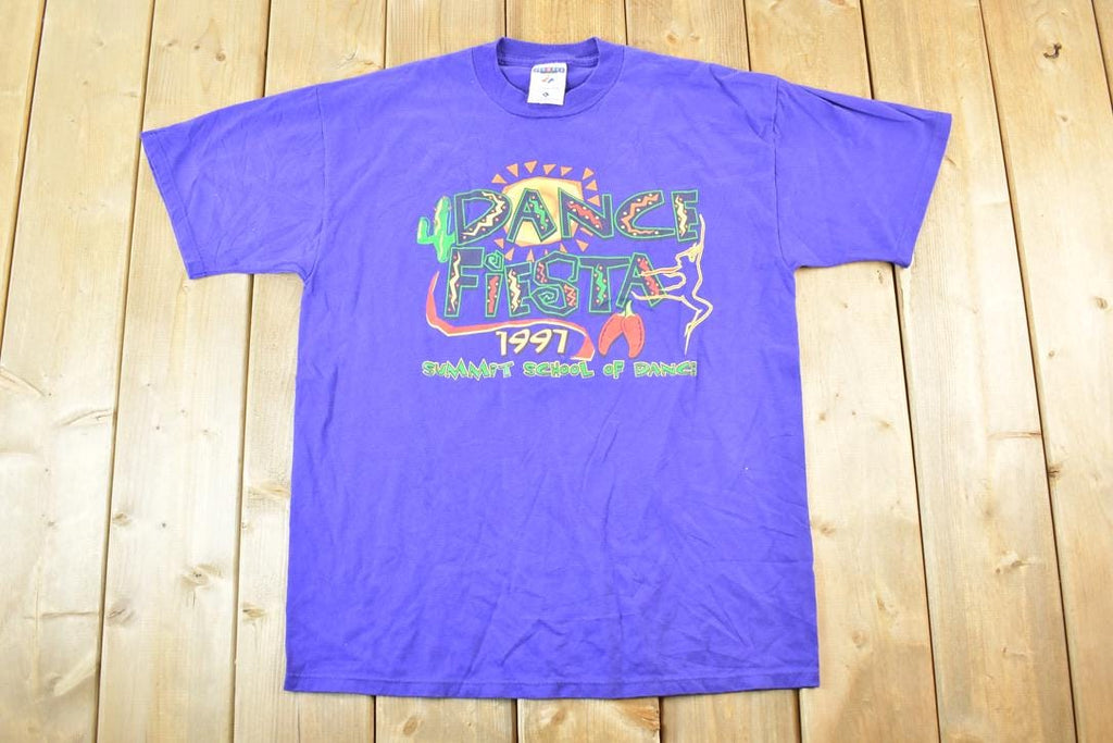 Vintage 1997 Dance Fiesta Summit School Of Dance Souvenir T-Shirt Mens L