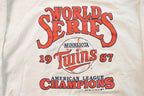 1987 Minnesota Twins World Series Champions Crewneck Sweatshirt Men's Medium