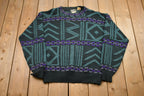 Vintage 1980s Raid Abstract Knitted Sweater